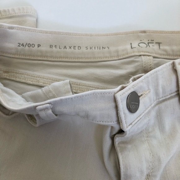 Loft Distressed Relaxed-Skinny Jeans (petite) - Picture 6 of 7